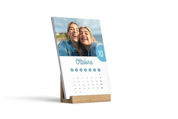 Calendario da tavolo Nature in carta riciclata personalizzato con foto